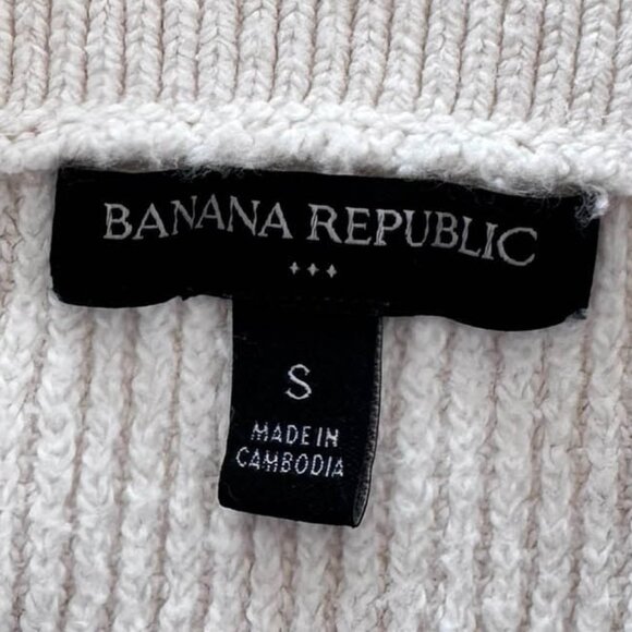 Banana Republic Shawl Collar V-Neck Sweater Size S - Picture 3 of 5